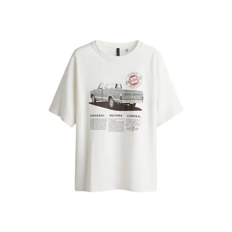 H&M T Shirts Women's Cream-0
