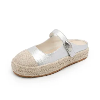 BAFFN Closed Toe Slippers Women's Silver