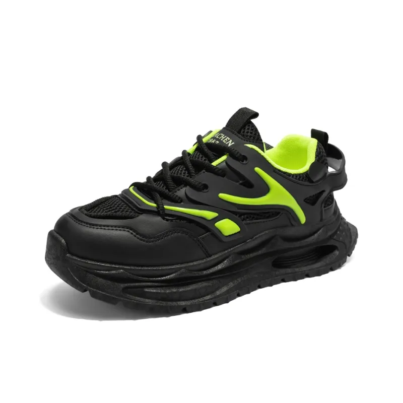 Magelly Shock Absorbers With Slip Resistant And Abrasion Resistant Properties Low Top Chunky Sneakers Men's-12
