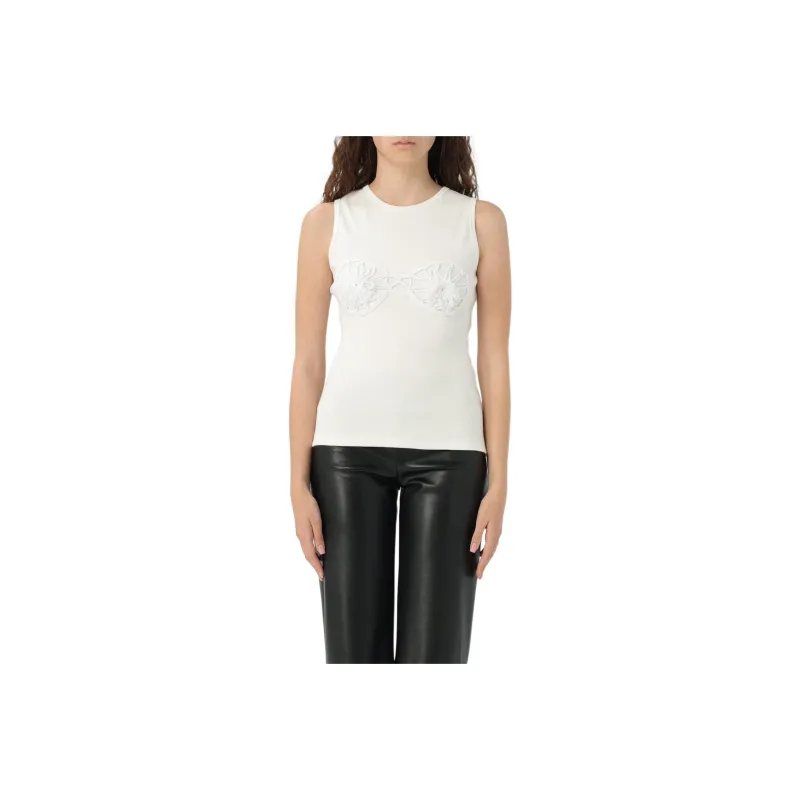Magda Butrym Crochet Bra Tank Top-0