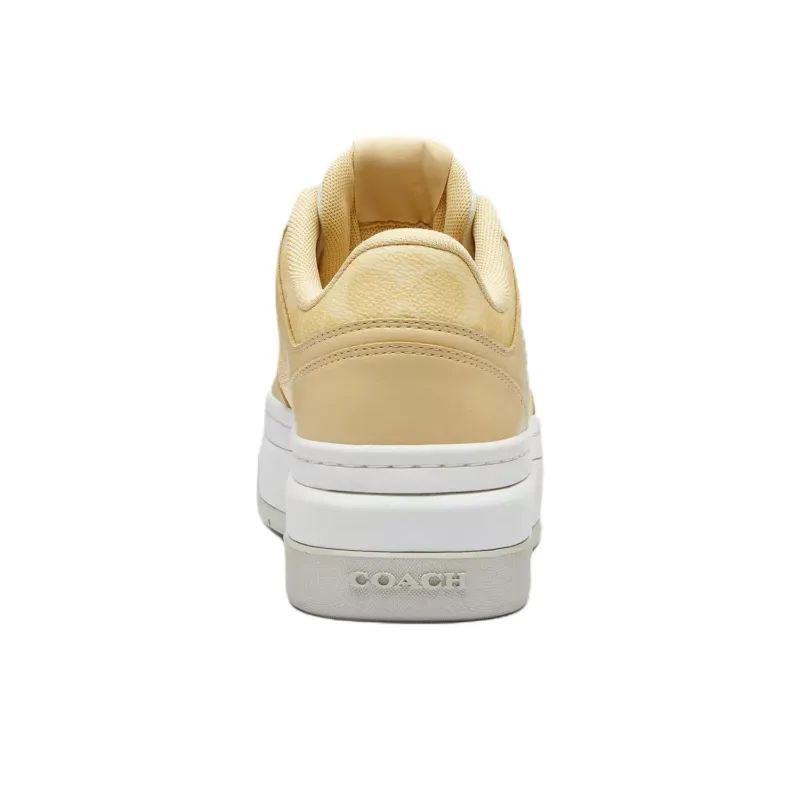 COACH Low Top Skateboard Shoes 8cm Women's Yellow-3