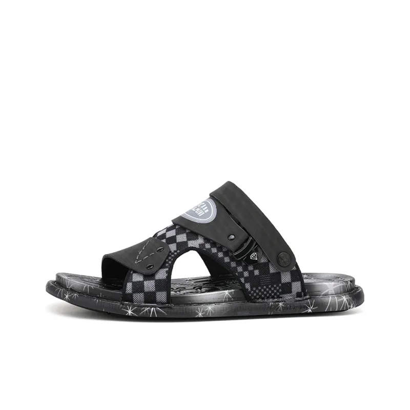 YUZHAOLIN Beach Sandals Men Black/Brown-4