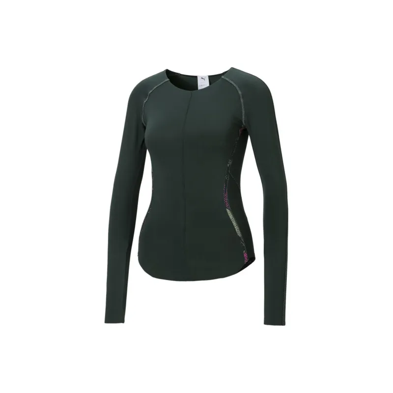 PUMA LIBERTY Raglan Sleeve T Shirt Women's Green-0