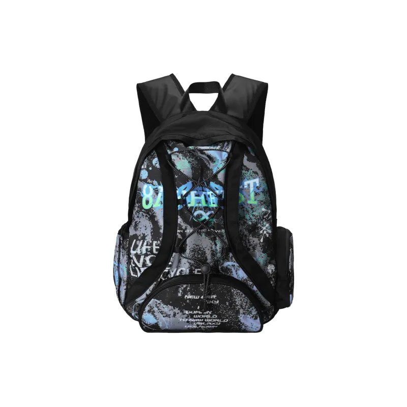 8atheist Polyester Backpack Regular Unisex Black-4
