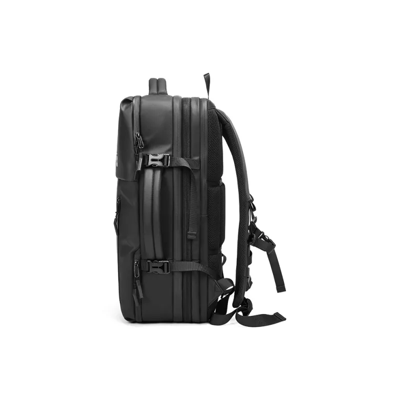 HLA Polyester Computer Luggage Bag, Travel Bag, Backpack Large Size Men's Black/Gray-4