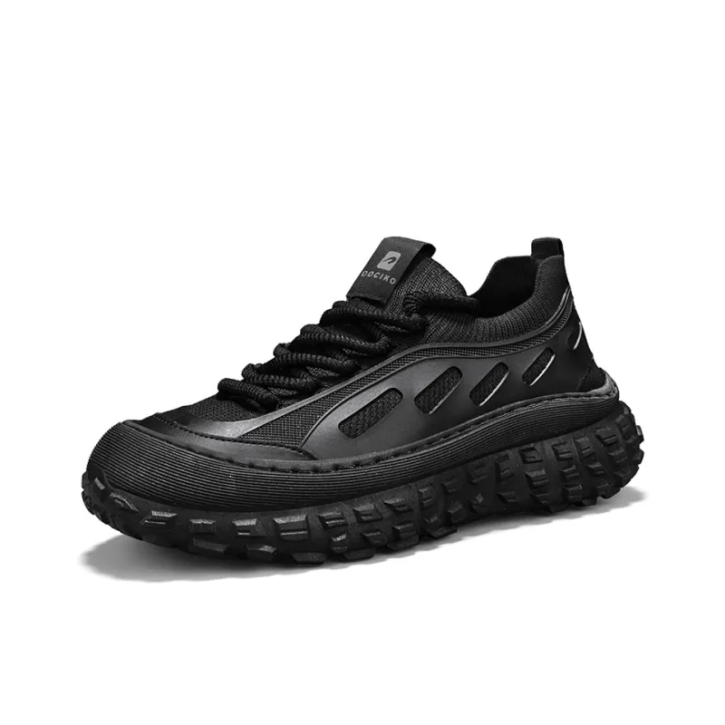 Frank Mully Low Top Chunky Sneakers Men's Black-1