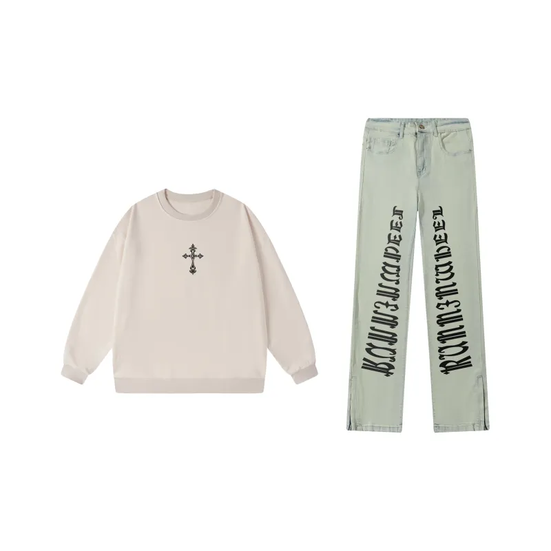 RUNNINWHEEL Sweatshirt Sets Unisex-4