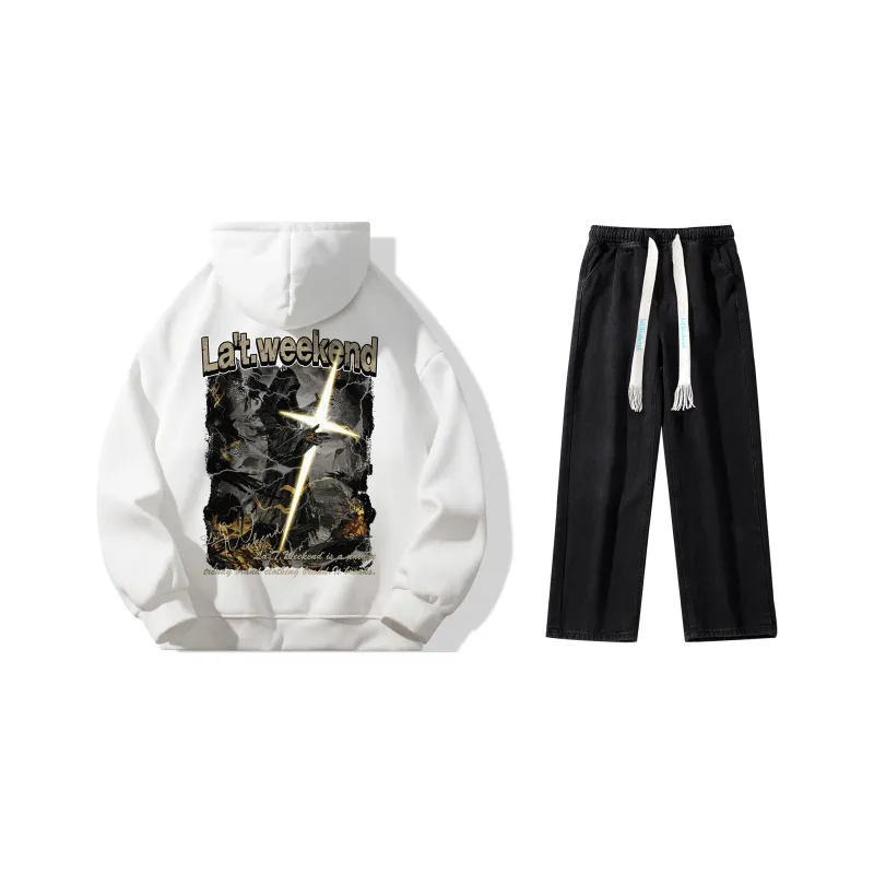 LA'T.WEEKEND Sweatshirt Set Unisex-4