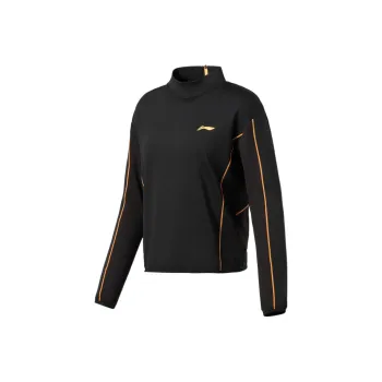 LiNing Running Collection Running Collection Multicolor Half-Turtleneck Long-Sleeved T-Shirt Women's Black