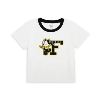 Levis Felix The Cat Straight T Shirt Women's White