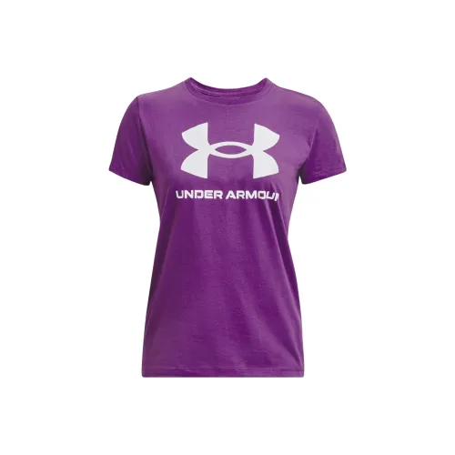 Under Armour Sportstyle T-Shirts Women's Dark Purple