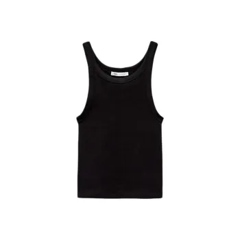 ZARA Tank Tops Women's Black