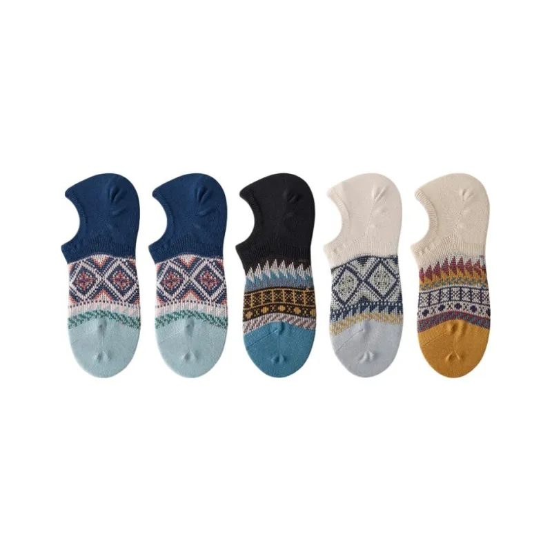 LUYOUYE No Show Socks Men's 5 Pack-10