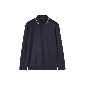 Loro Piana Polo Shirt Men's Marine Blue