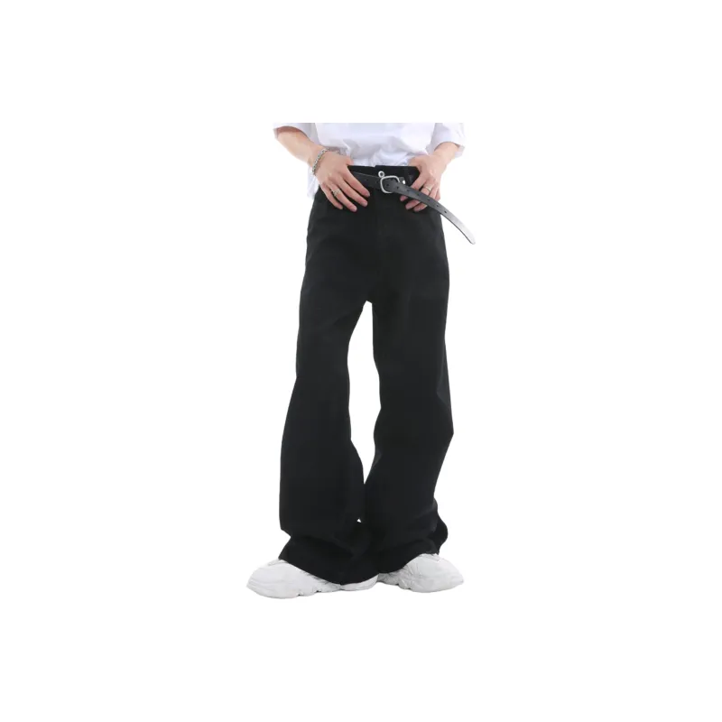 TESTUNG Jeans Unisex Rusty Earth Tone And Black Classic Color Scheme-12
