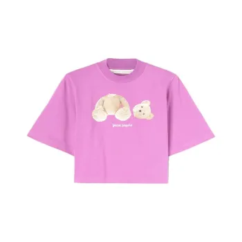 PALM ANGELS Crop Tops Women's Pink
