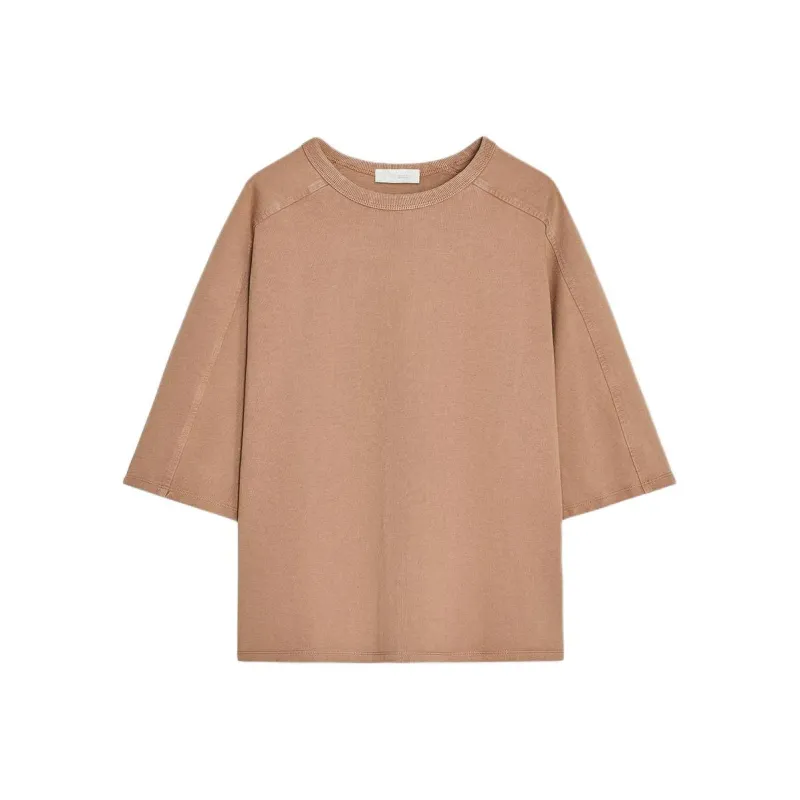 ZARA T Shirt Women's Yellow Brown-0