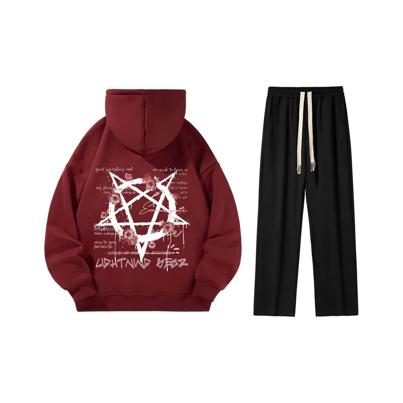 LIGHTNING BEAR Sweatshirt Set Unisex-5