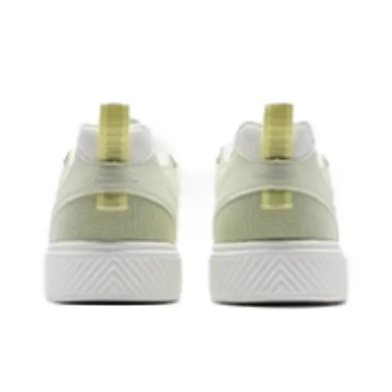 XTEP Slip Resistant, Abrasion Resistant, Lightweight Low Top Skateboard Shoes Women's White Green-2