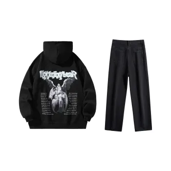 LIGHTNING BEAR Sweatshirt Sets Unisex