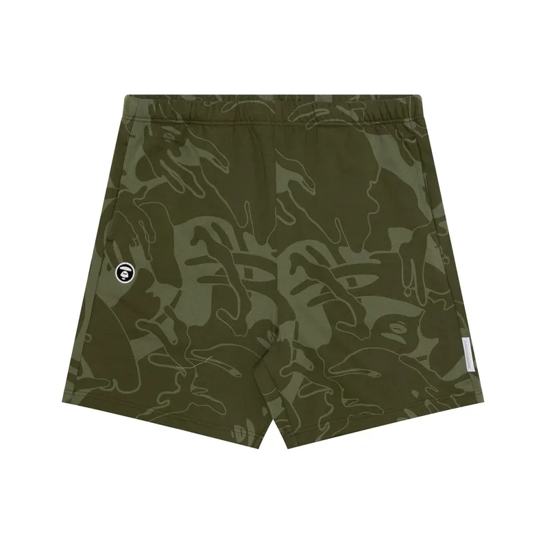 Aape Abstract print Jersey Track Shorts-6