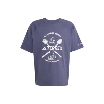 Adidas Terre POLYGIENE GRAPHIC T Shirt Men's Dark Navy Blue
