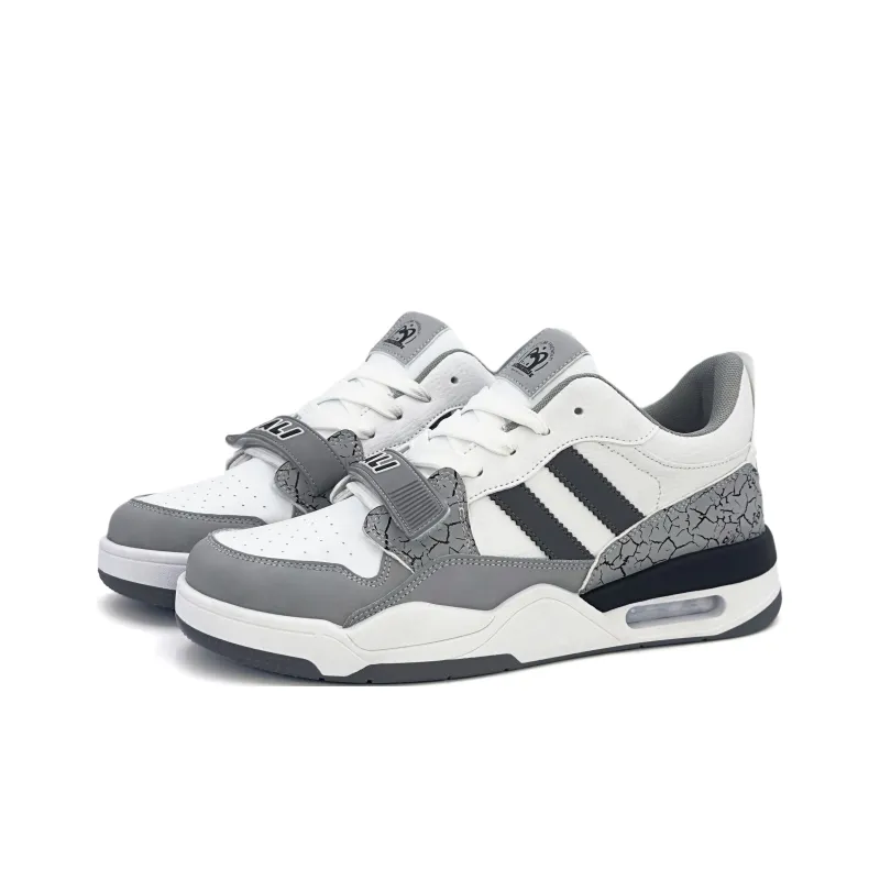 ALI THE FOX Skateboard Shoes Men Low Top Black/Gray-8