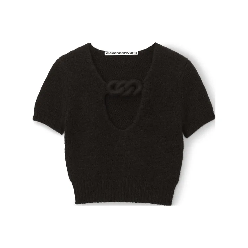 Alexander Wang Circle Cut Out Knit Top-0