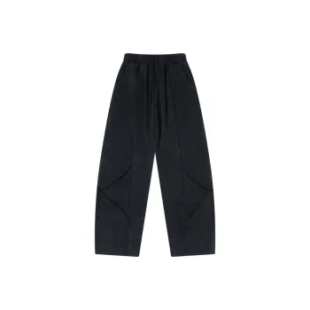 BTW Casual Pants Unisex Washed Black