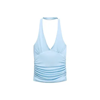 ZARA Tank Tops Women's Blue