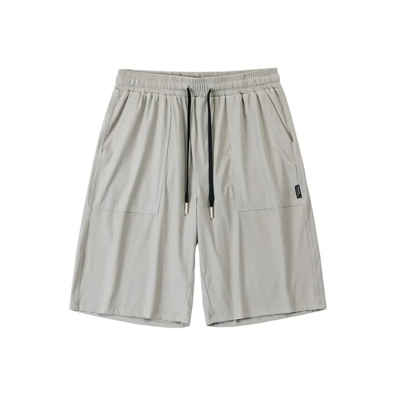 WOOD SOON Casual Mid Length Trendy Men's Knee Length Pants Men's-0