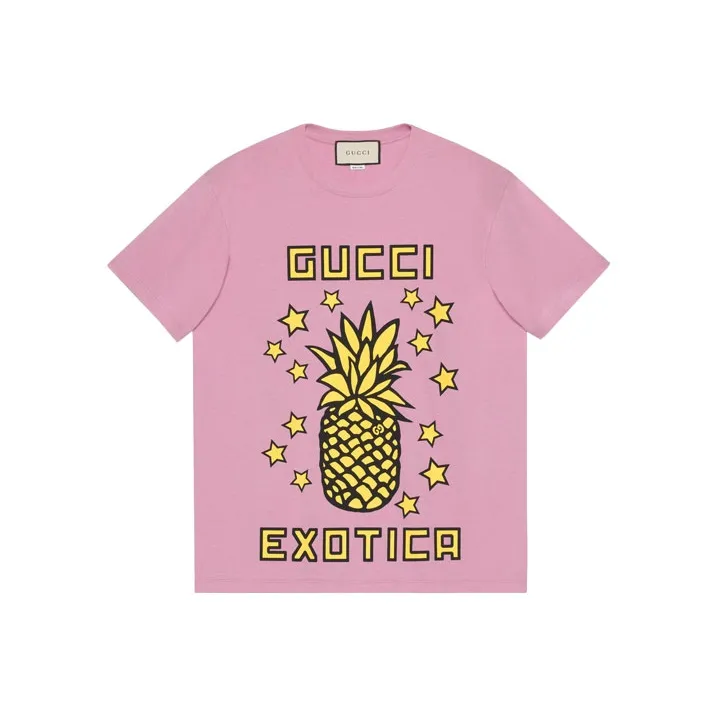 GUCCI Exotica Pineapple print T shirt-0