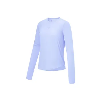 LINING Fitness Series T Shirts Women's Violet Blue Purple