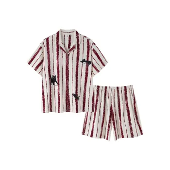 Sha Qian Pajama Set Women's Ivory White