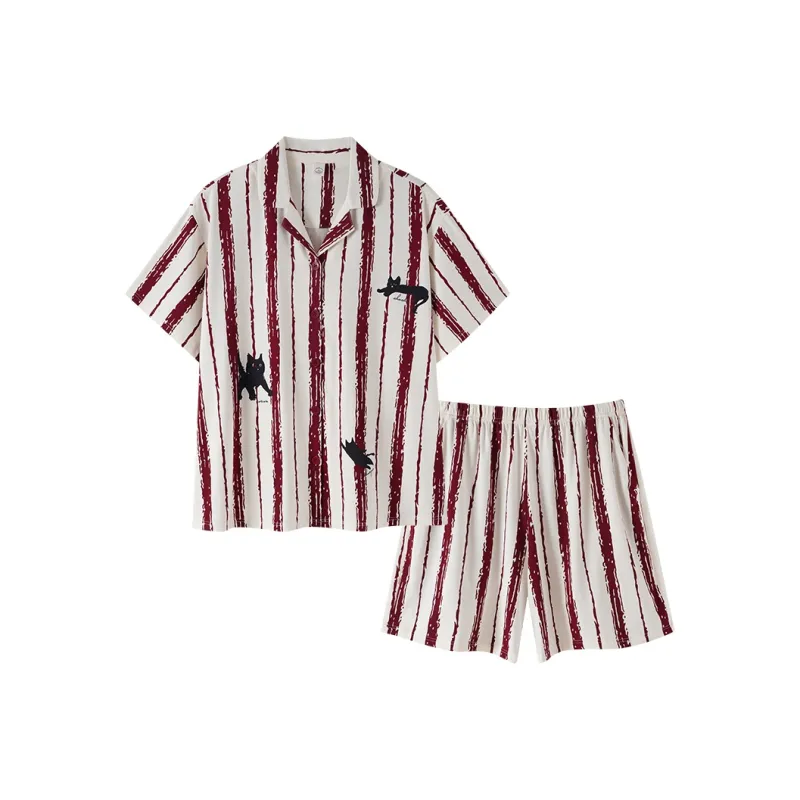 Sha Qian Pajama Set Women's Ivory White-0