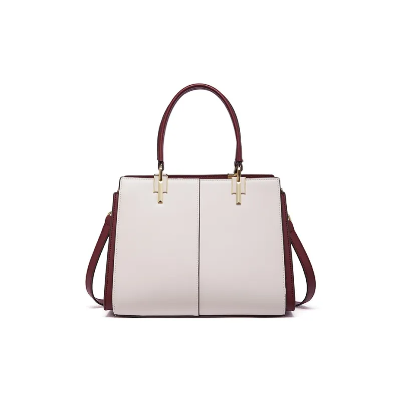 RED DRAGONFLY Cow Leather One Shoulder Handbag Women's Milk Tea-4