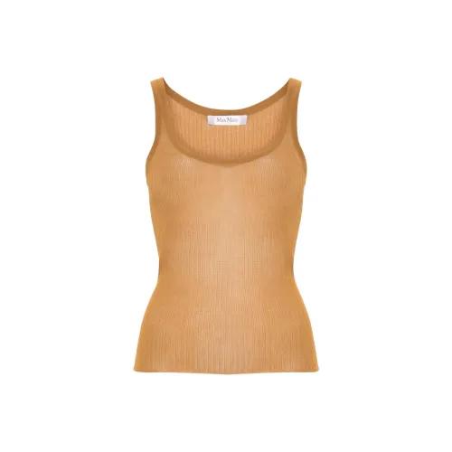 MaxMara Semi sheer Fine ribbed Top