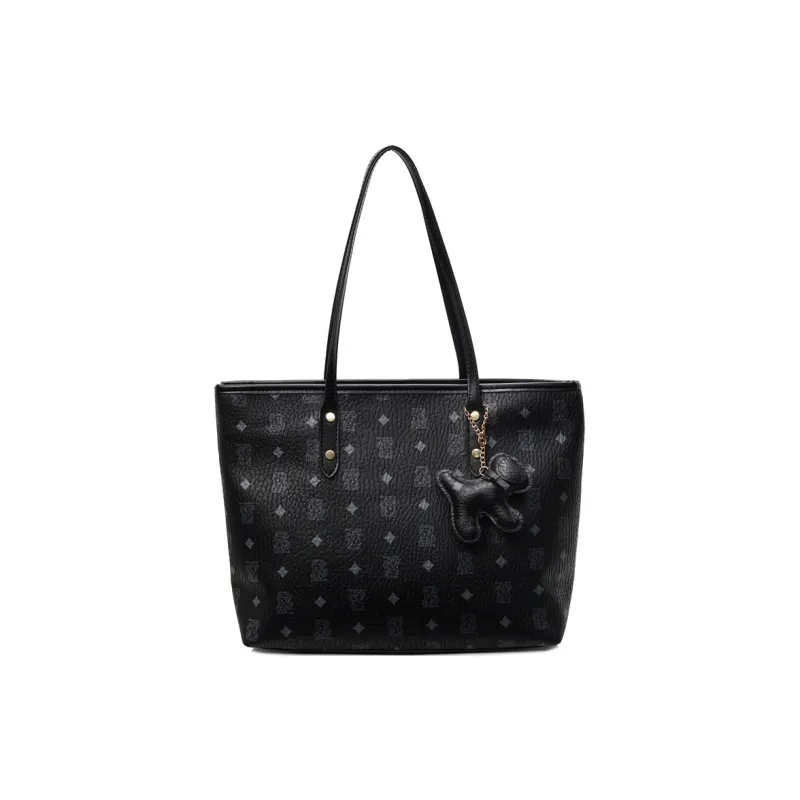 Single Warehouse PU Tote Handheld Shoulder Bag Regular Women's Ecru/Pink/Brown/Coffee/Black-24