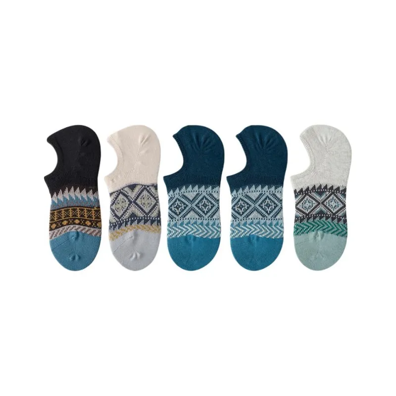 LUYOUYE No Show Socks Men's 5 Pack-15