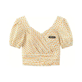 CHUU Crop Tops Women's Orange