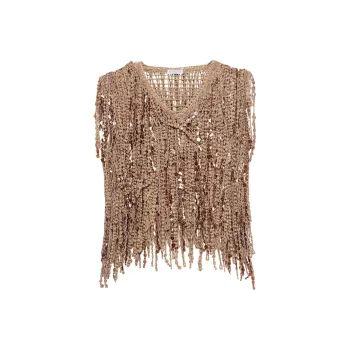 Brunello Cucinelli Dazzling Cascades Top
