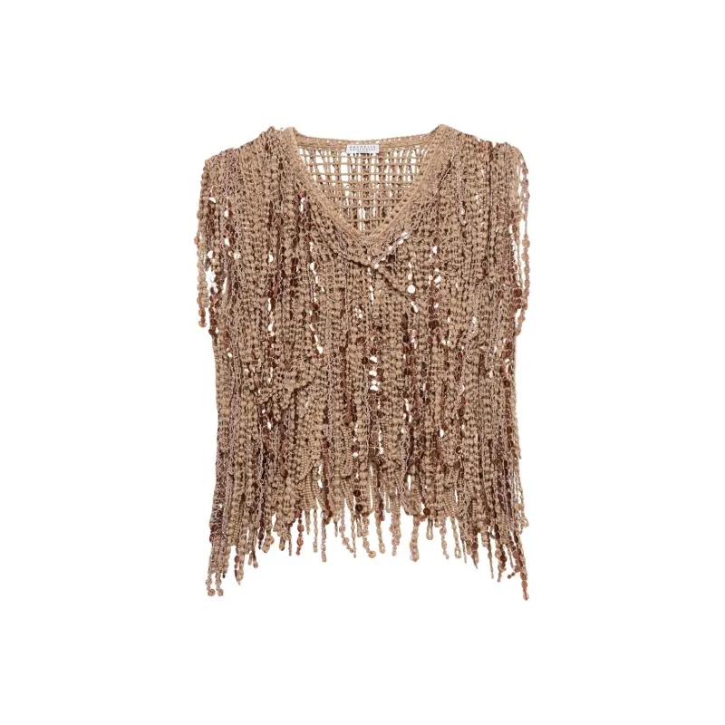 Brunello Cucinelli Dazzling Cascades Top-0