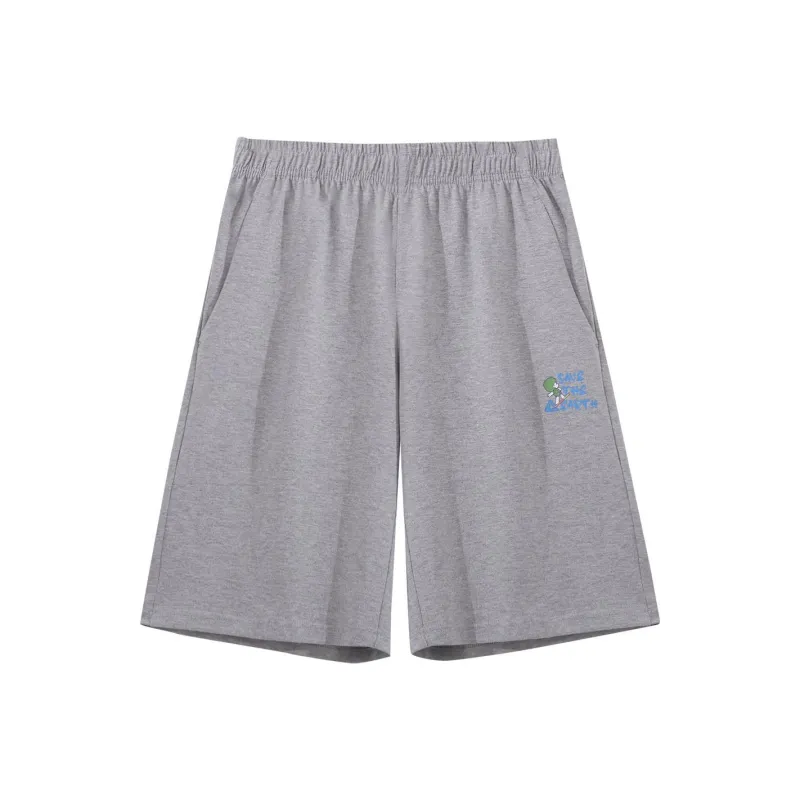 PEAK x SANSHAWEISHIXIAOHAIGUILISHA LIANMINGKUAN Casual Shorts Men's New Light Heather Gray-0