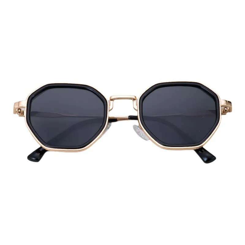 JEANSWEST PC Metal Irregular Shape Sunglasses Unisex-3