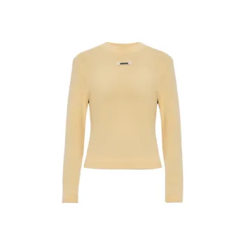 Jacquemus Logo Patch Long Sleeve Top