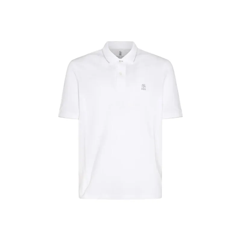 Brunello Cucinelli Polo Shirt Men's White-0