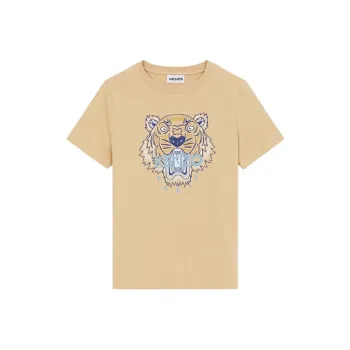 KENZO T-Shirts Women's Beige Yellow