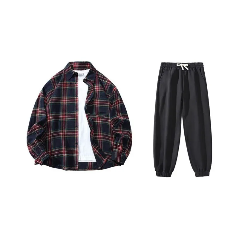 LIVINGTOWN Shirt Matching Set Unisex-2