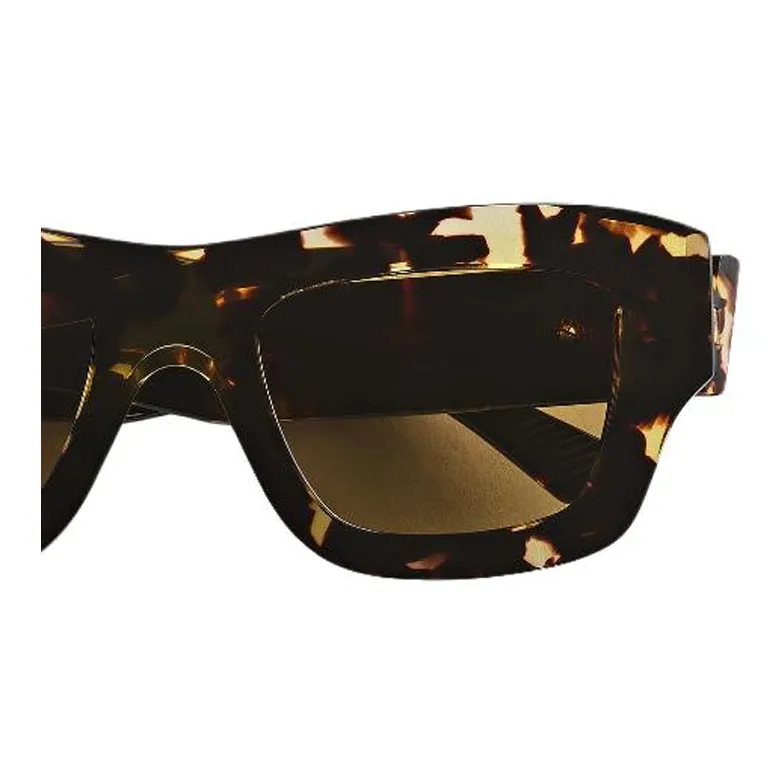 Bottega Veneta Acetate Square Sunglasses Unisex Cigar Brown-2