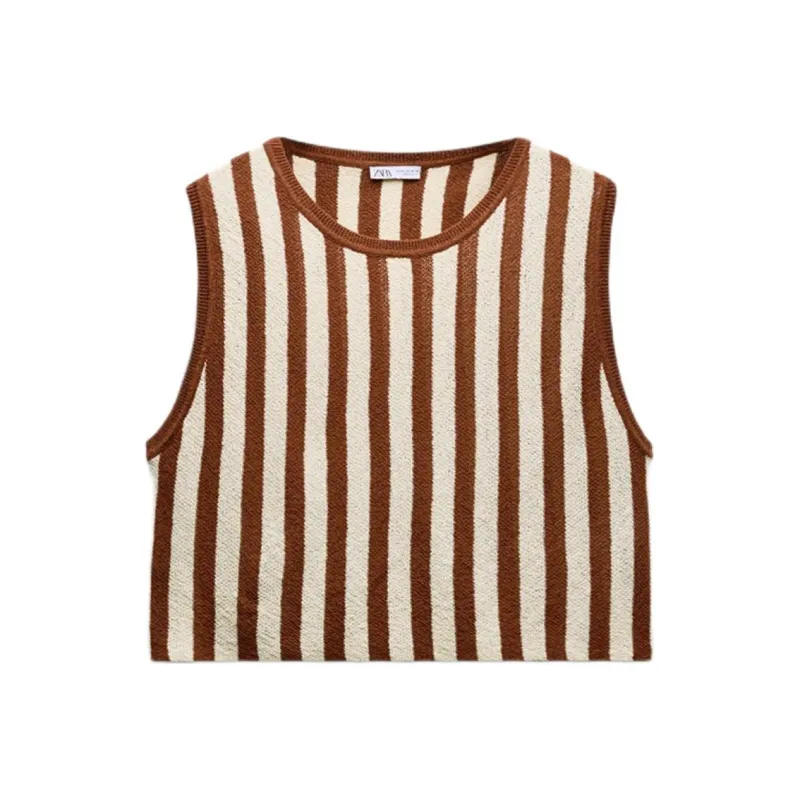 ZARA Tank Tops Women's Transparent-0
